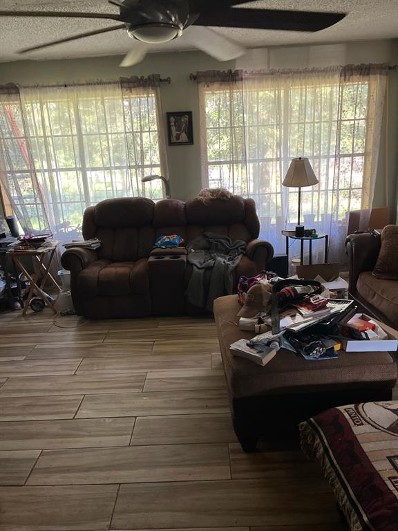 3640 Van Zandt County Road Ben Wheeler, TX 75754 - Photo 23 of 34 a living room with furniture and a flat screen tv