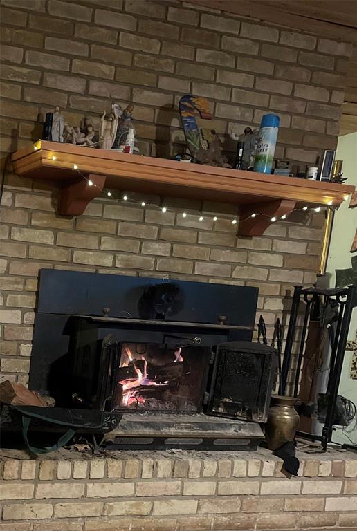 3640 Van Zandt County Road Ben Wheeler, TX 75754 - Photo 27 of 34 a close view of fireplace