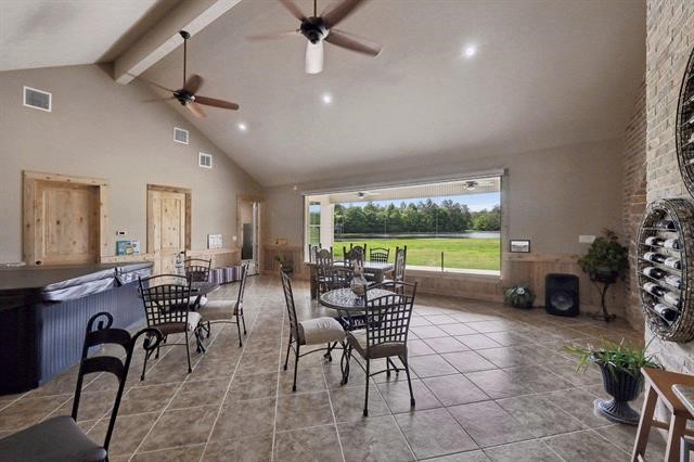 2014 Fish Lake Road Kountze, TX 77625 - Photo 25 of 35 a view of a dining room with furniture window and outside view