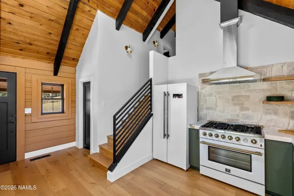 a view of kitchen and utility room