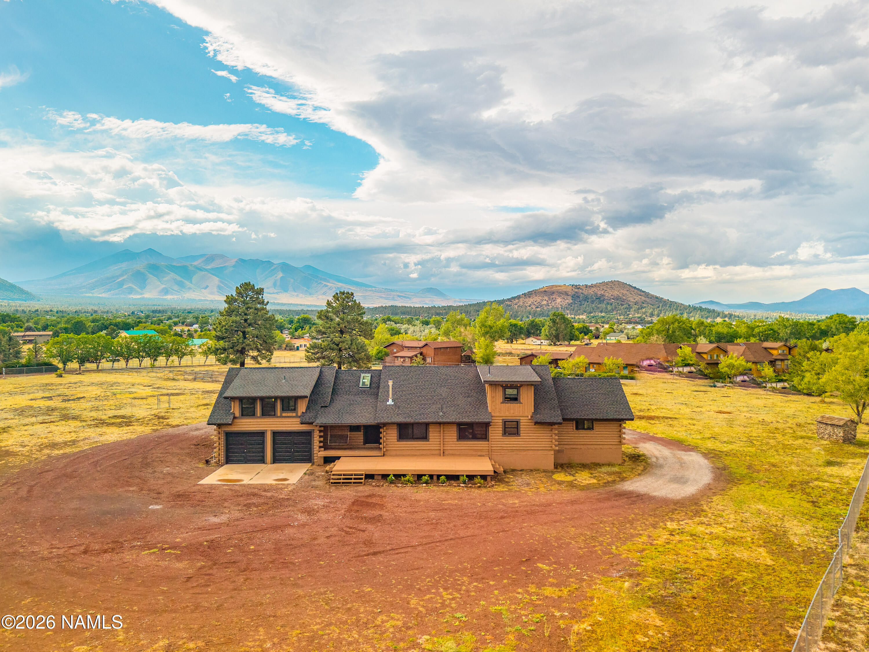 8191 June Lane Flagstaff, AZ 86004 - Photo 44 of 45 a aerial view of a house with a ocean view