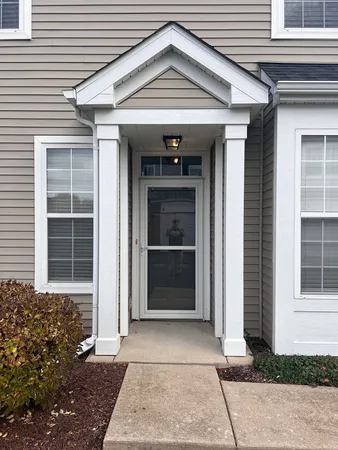 a front view of a house