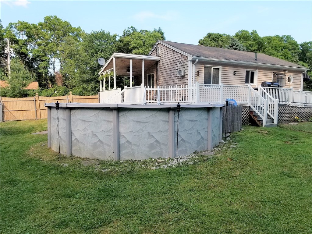 79 Restful Valley Road Tiverton, RI 02878 - Photo 17 of 18 back yard above ground pool