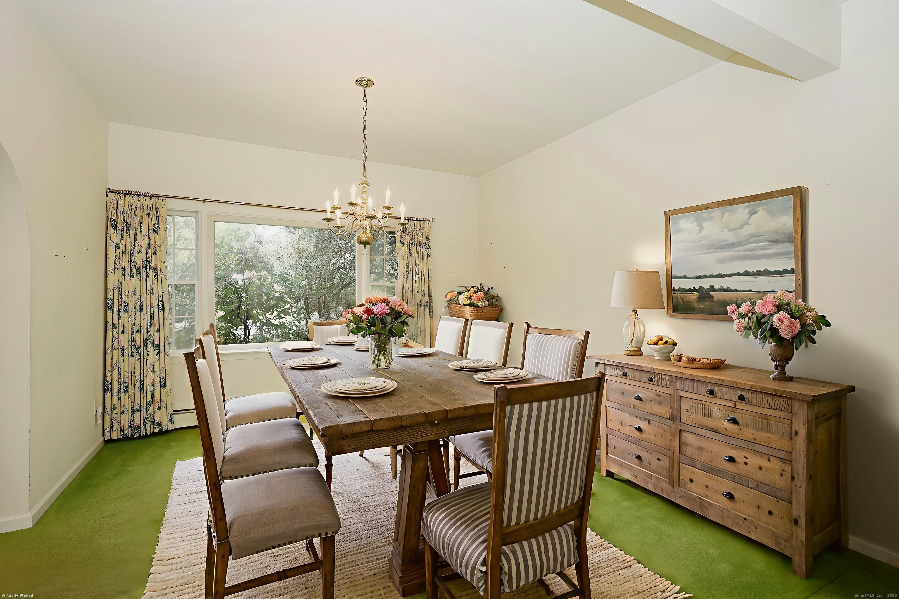 1213 Cedar Road Fairfield, CT 06890 - Photo 10 of 40 a view of a dining room with furniture window and outside view