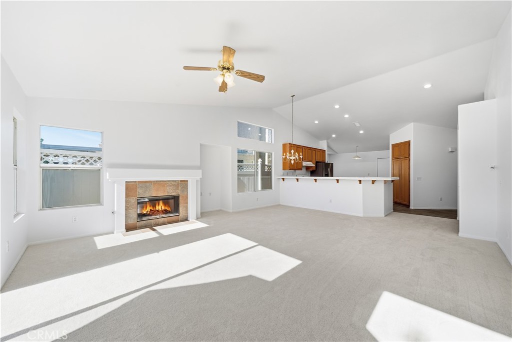 4875 Lake Shore Place Fallbrook, CA 92028 - Photo 6 of 31 a view of livingroom with hardwood floor and a ceiling fan