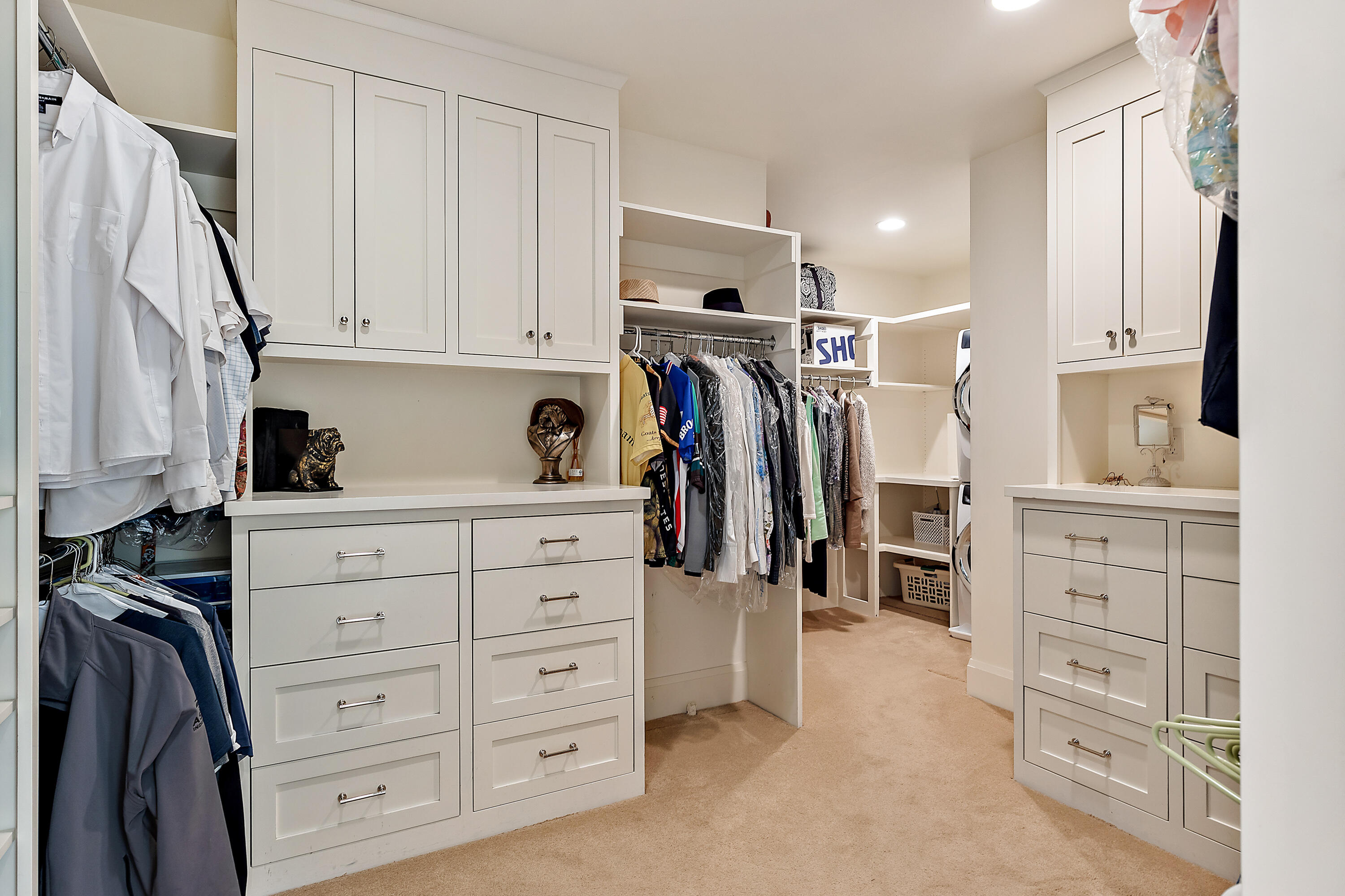 4167 Independence School Road Medford, OR 97501 - Photo 29 of 95 Main primary bedroom walk-in closet and washer and dryer