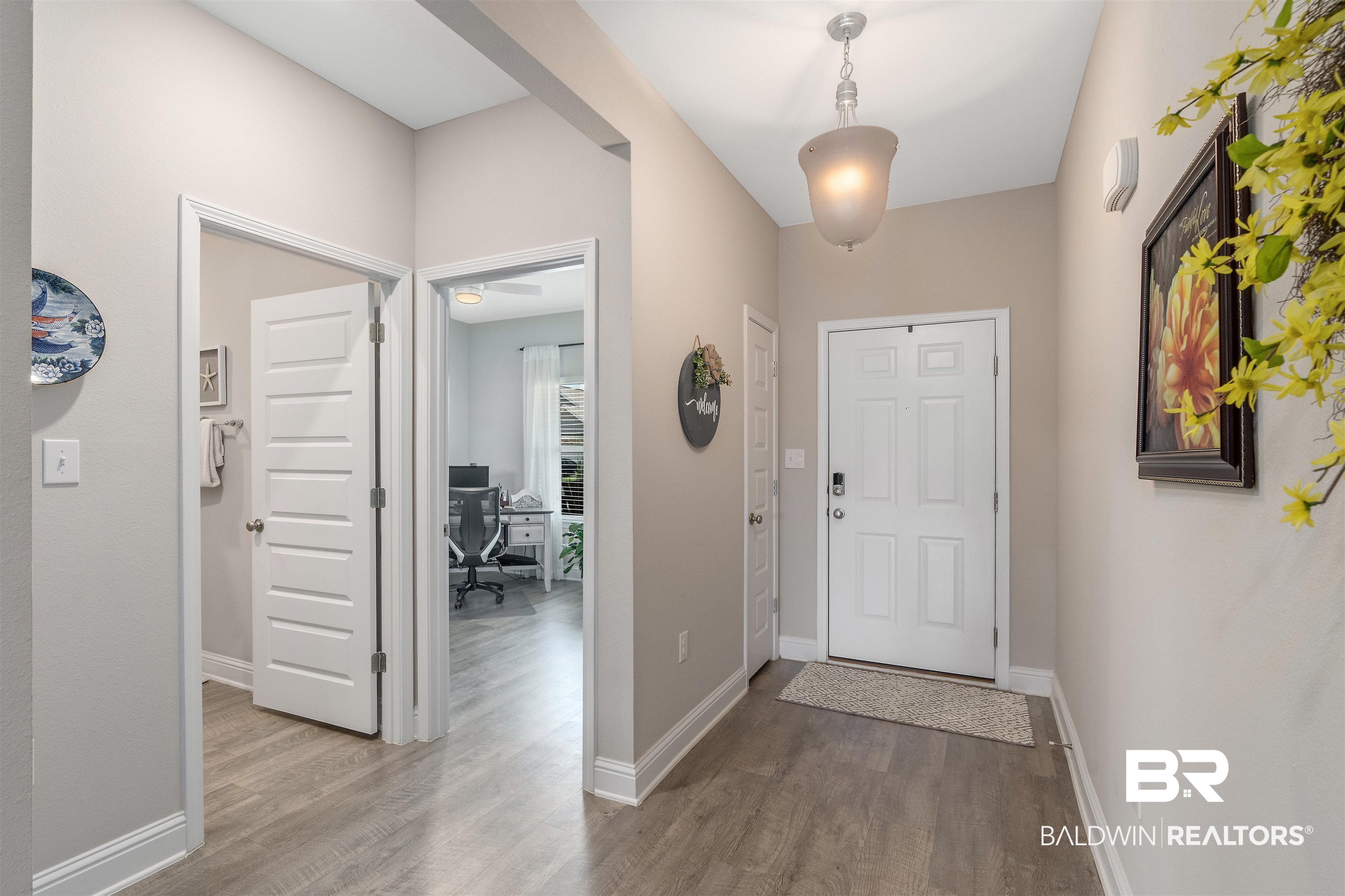 24593 Slater Mill Road Daphne, AL 36526 - Photo 9 of 32 Entrance foyer with wood finished floors and baseboards