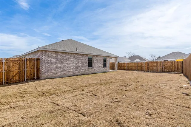 a outdoor space with wooden fence