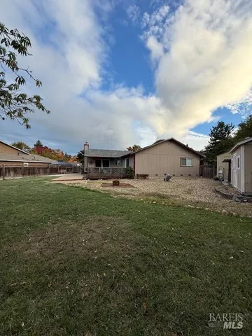 a view of outdoor space with garden