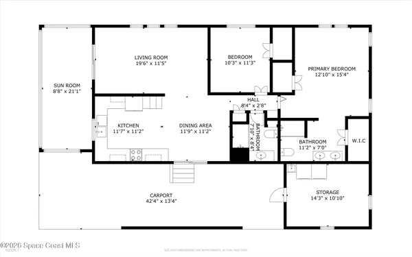 $200,000 | 1427 Barefoot Circle, Barefoot Bay, FL 32976
