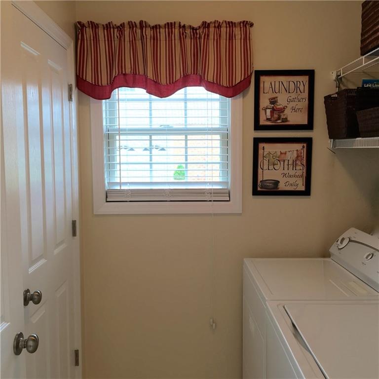 216 Grandma's Road Mount Pleasant, PA 15666 - Photo 17 of 25 The Laundry Room has plenty of room for both the washer & dryer as well as a wash tub that is out of the frame. The left side door leads to the lower level and eventually the two car integral garage.