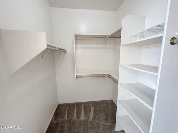 a view of closet area