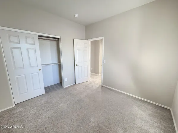 an empty room with a natural light