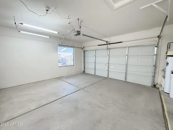 a view of a garage
