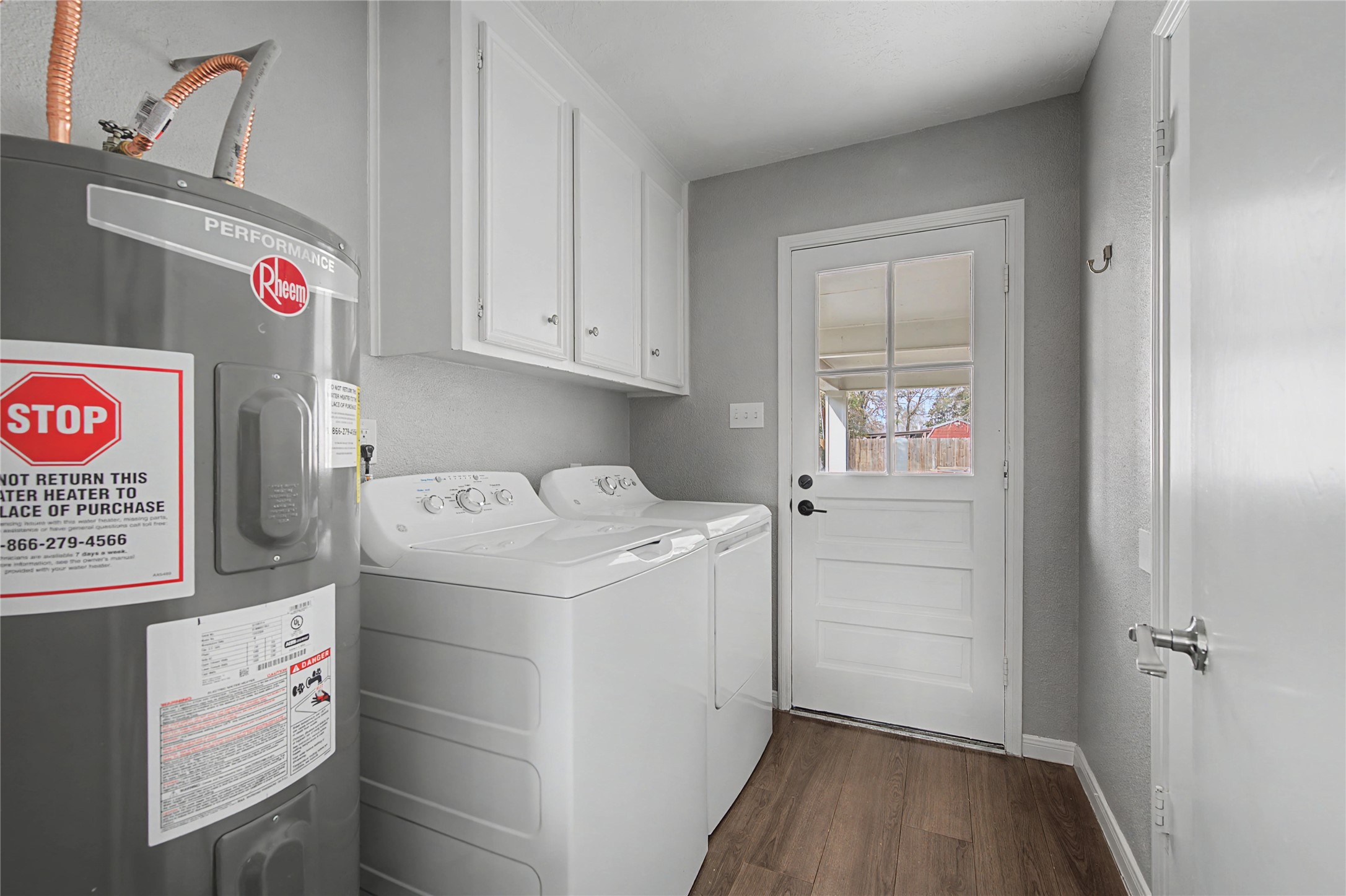 1719 Eastvale Drive Spring, TX 77386 - Photo 24 of 34 The laundry room is off the breakfast area. The washer and dryer will convey with the home.