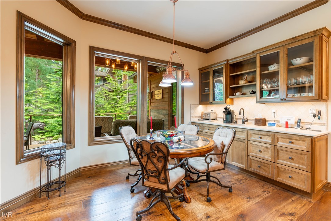 250 Pine Cone Road Incline Village, NV 89451 - Photo 15 of 50 a dining room with furniture window wooden floor