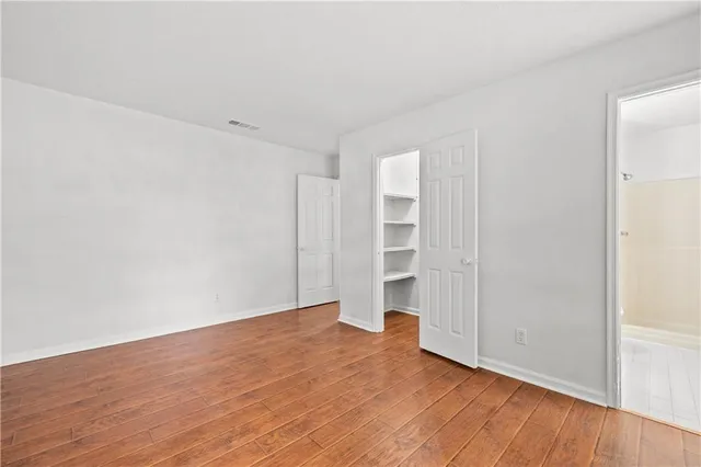 wooden floor in an empty room