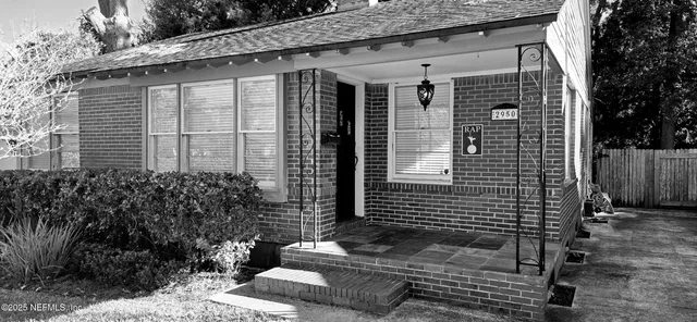 a front view of a house