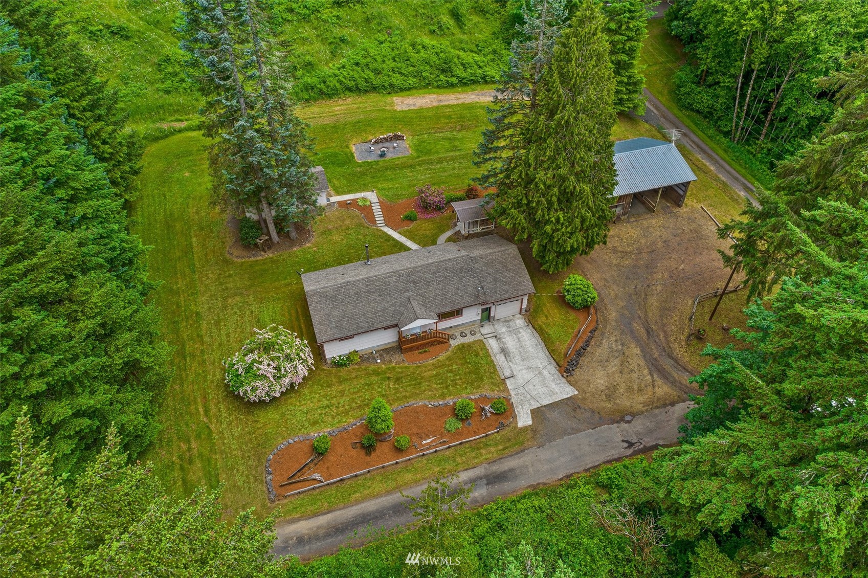 916 Southeast Korpi Way Winlock, WA 98596 - Photo 4 of 31 an aerial view of a house
