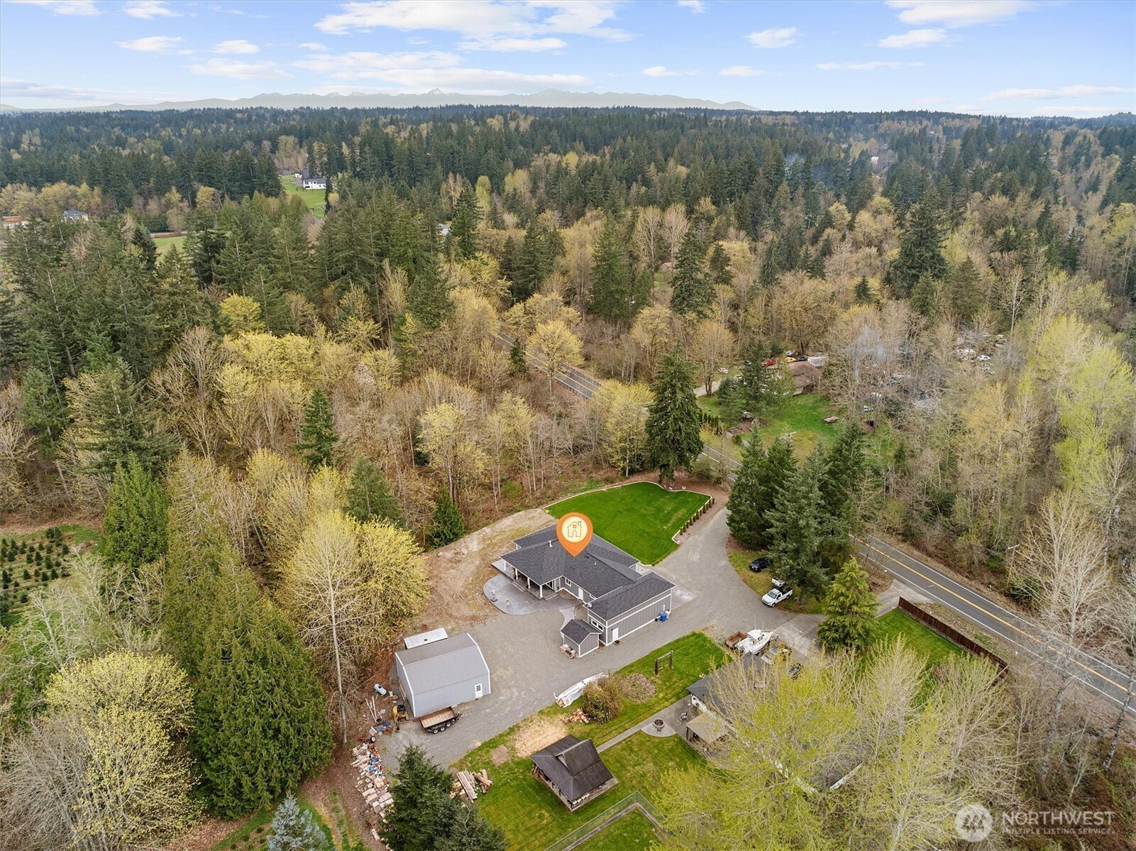 20025 Southeast 232nd Street Maple Valley, WA 98038 - Photo 36 of 40 an aerial view of residential houses with outdoor space