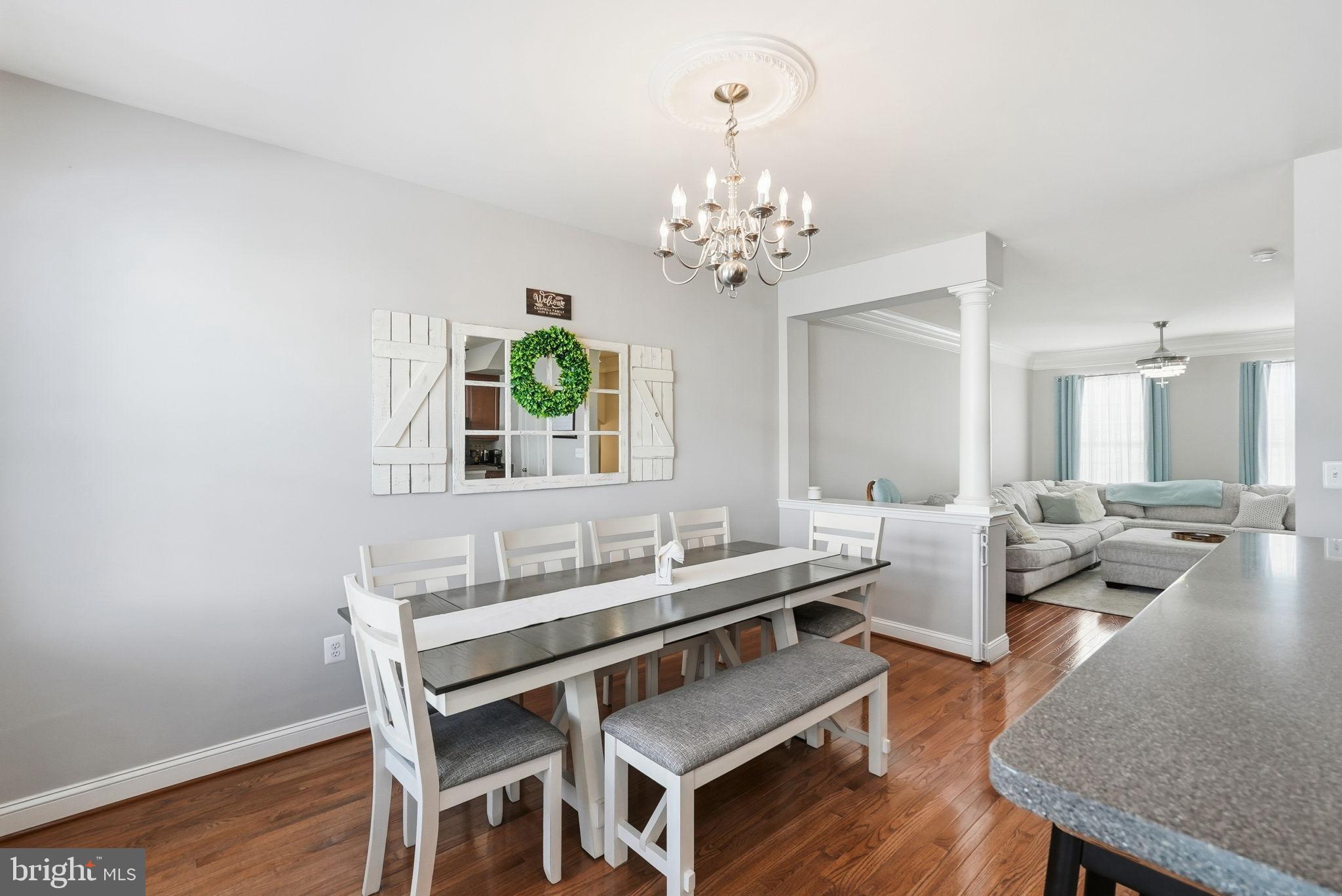 5027 Potomac Highlands Circle Triangle, VA 22172 - Photo 9 of 32 Dining area open into the living room