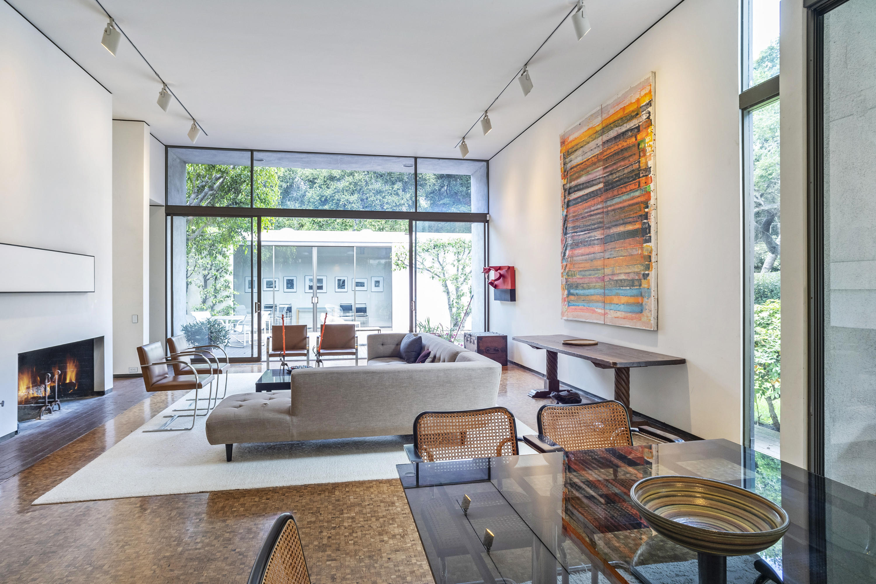 Undisclosed Address Montecito, CA 93108 - Photo 15 of 32 a living room with furniture and a fireplace