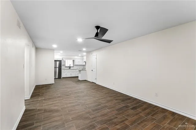 a view of an empty room