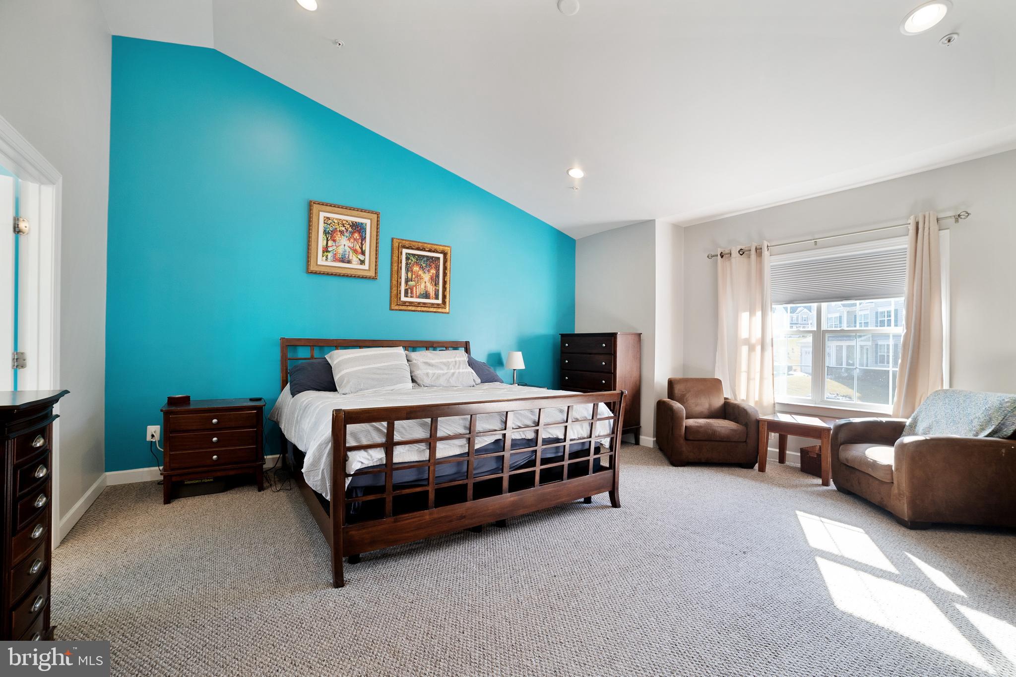 163 Moore Road Arnold, MD 21012 - Photo 15 of 35 Master Bed with vaulted ceiling