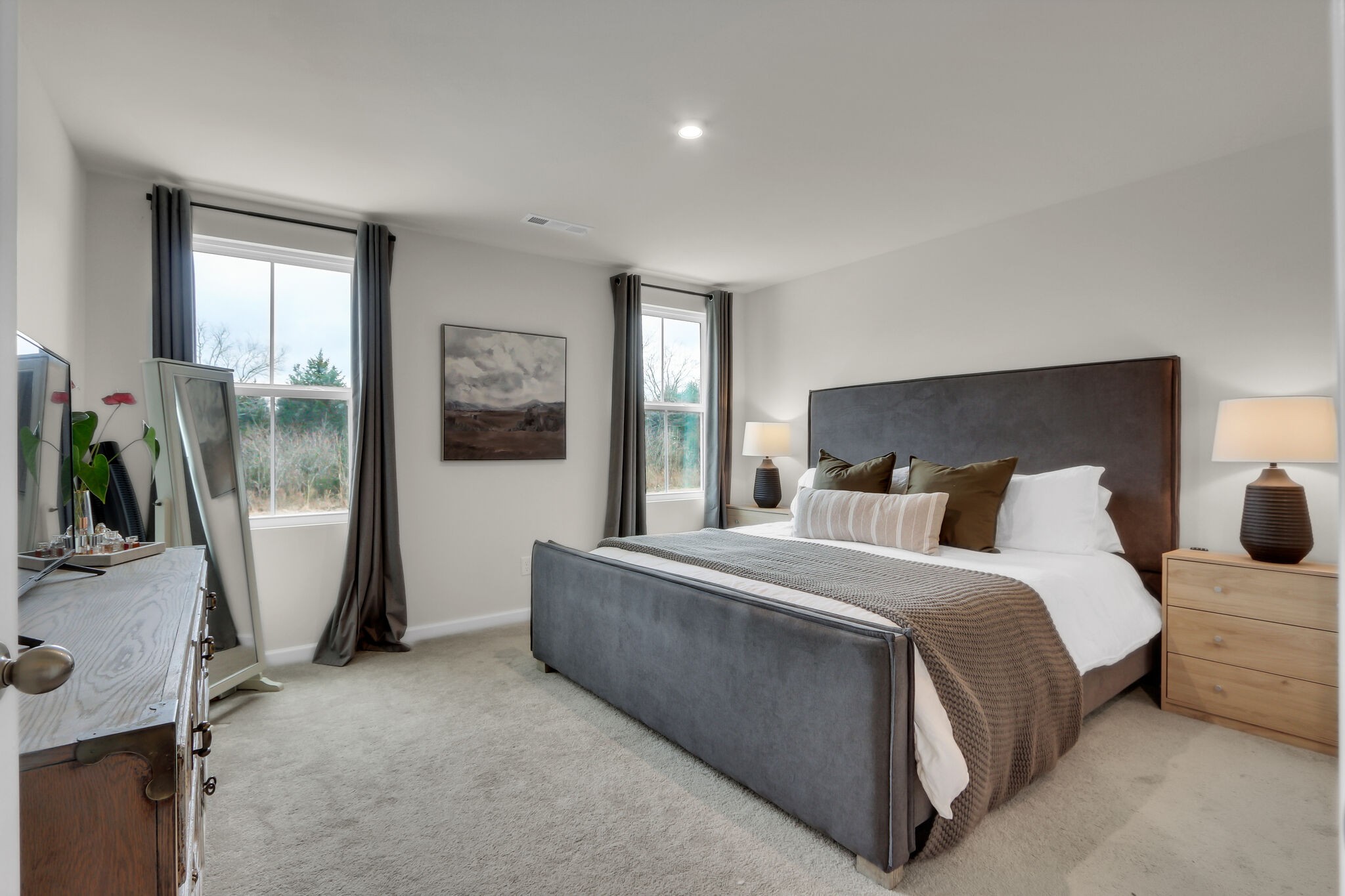 1732 Quail Run Way Spring Hill Spring Hill, TN 37174 - Photo 14 of 28 a spacious bedroom with a bed and glass door