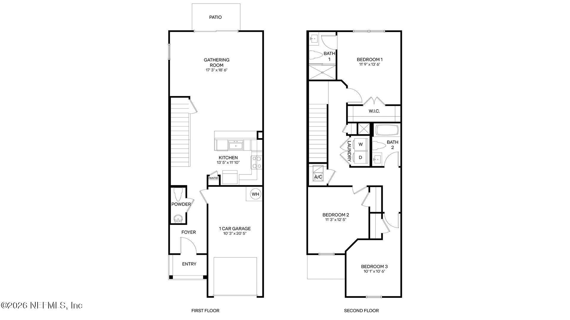 3596 Prancer Point Middleburg, FL 32068 - Photo 2 of 12 a picture of a floor plan