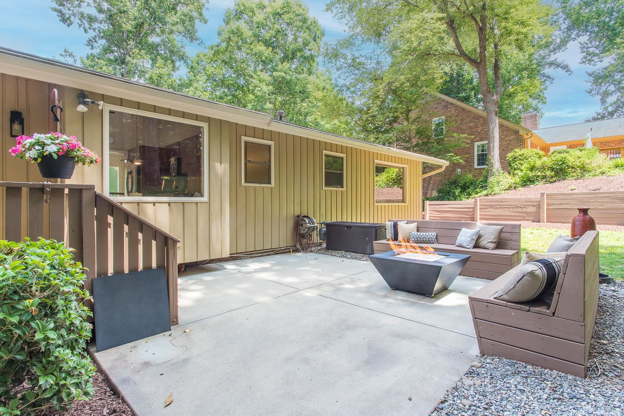 410 Oak Ridge Road Cary, NC 27511 - Photo 48 of 57 Back Patio w/Firepit