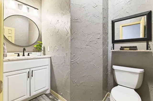 a workspace with furniture and a window