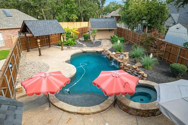 a view of chair and tables