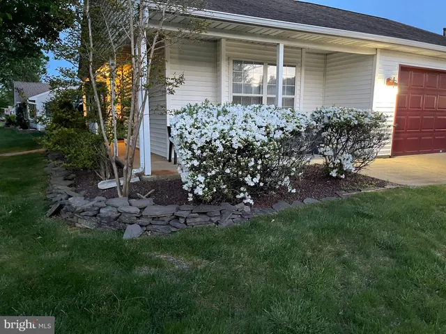 a view of a house with a garden