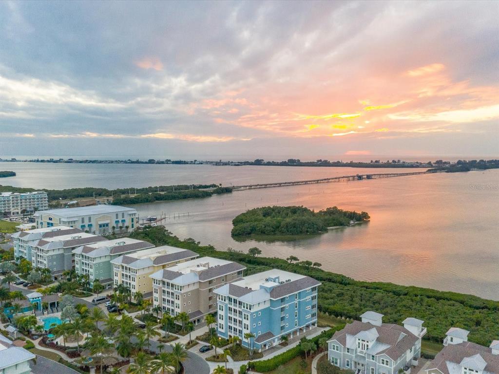 Luxury condo residences on Anna Maria Sound.