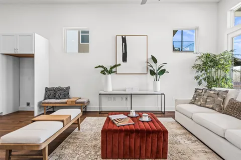 a bedroom with furniture and a couch