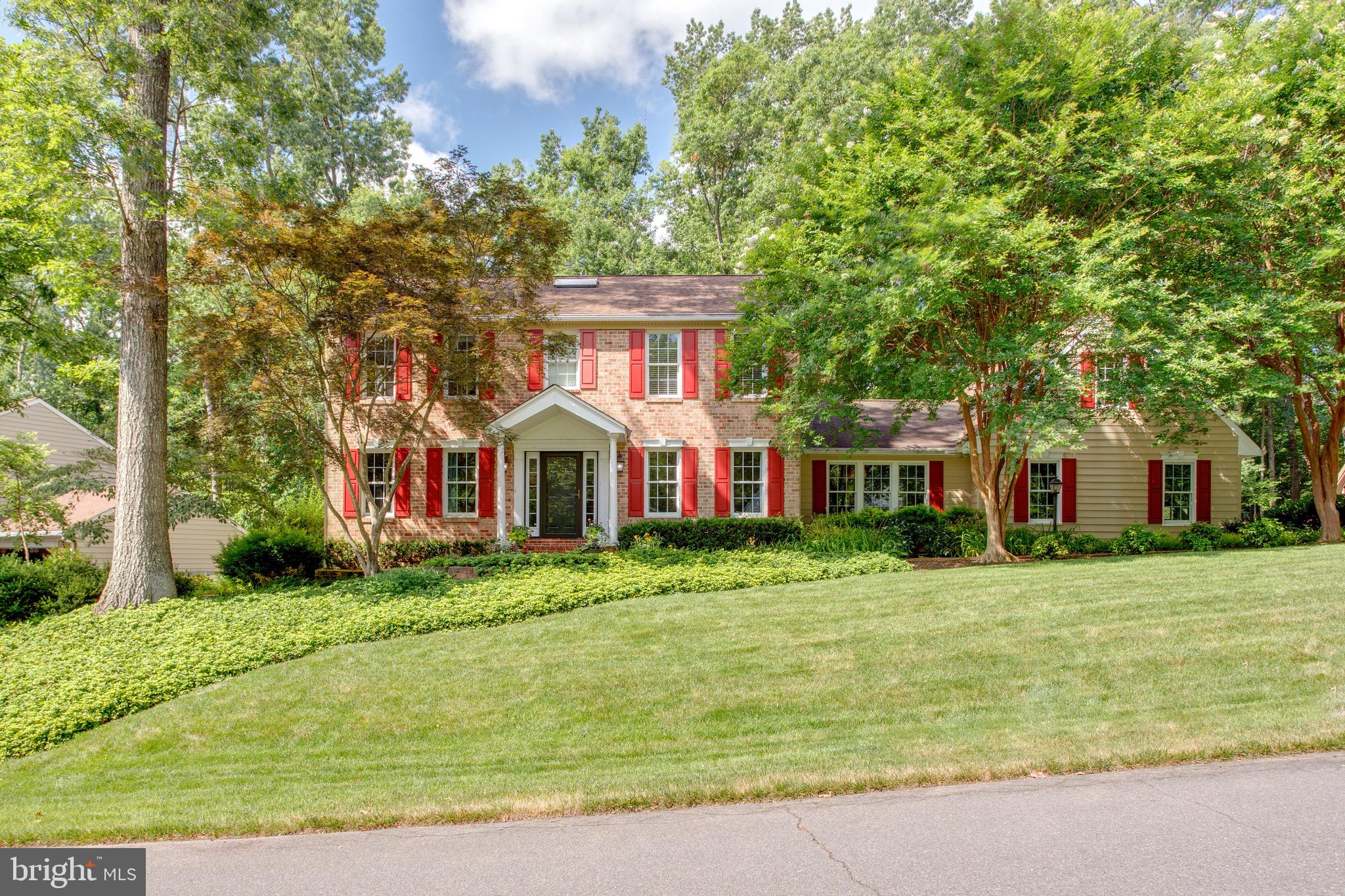 1960 Barton Hill Road Reston, VA 20191 - Photo 2 of 92 Front of Home -CulDeSac, New Sod, & Mature Trees