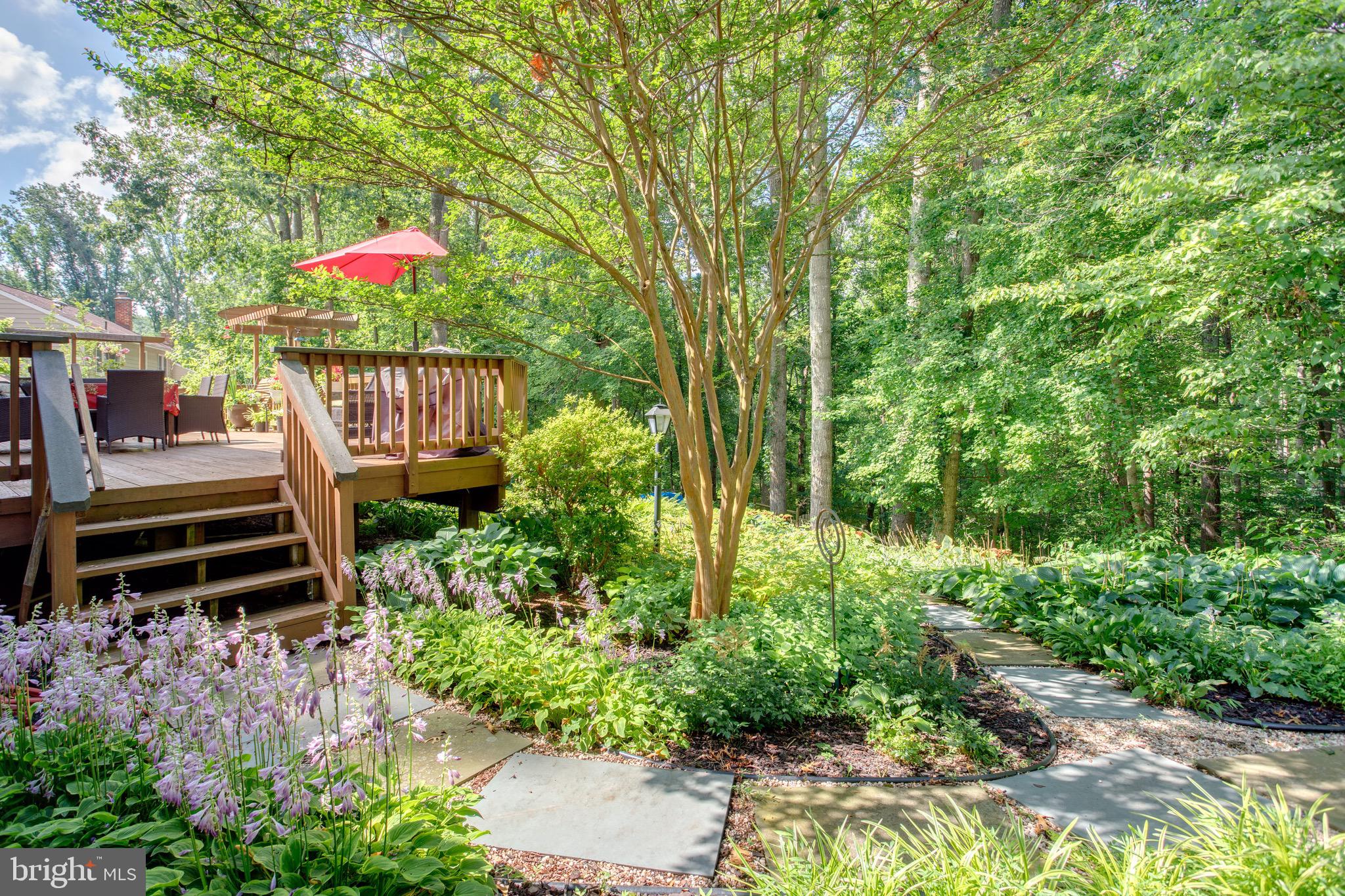 1960 Barton Hill Road Reston, VA 20191 - Photo 11 of 92 Very Private Backyard, Backs to Green Space