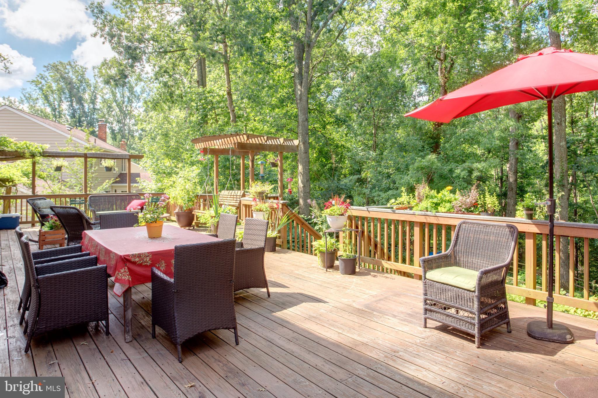 1960 Barton Hill Road Reston, VA 20191 - Photo 12 of 92 42 foot Deck and Flagstone Pavers, Luch Plants