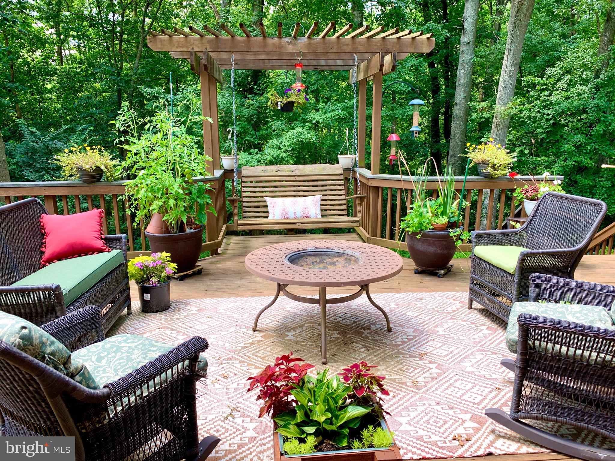 1960 Barton Hill Road Reston, VA 20191 - Photo 13 of 92 Private, 42 ft Deck, Flagstone Patio, Gardens Pond