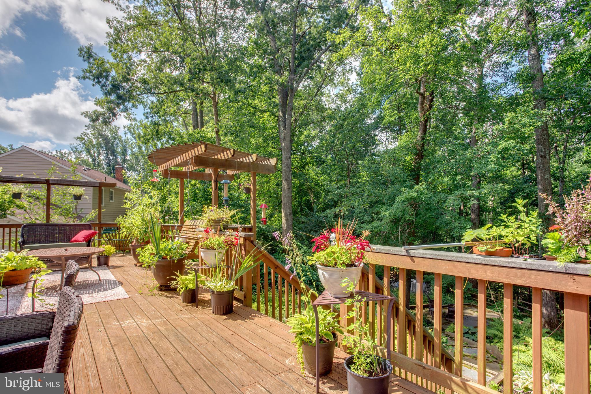 1960 Barton Hill Road Reston, VA 20191 - Photo 14 of 92 42 foot Deck and Flagstone Pavers, Luch Plants