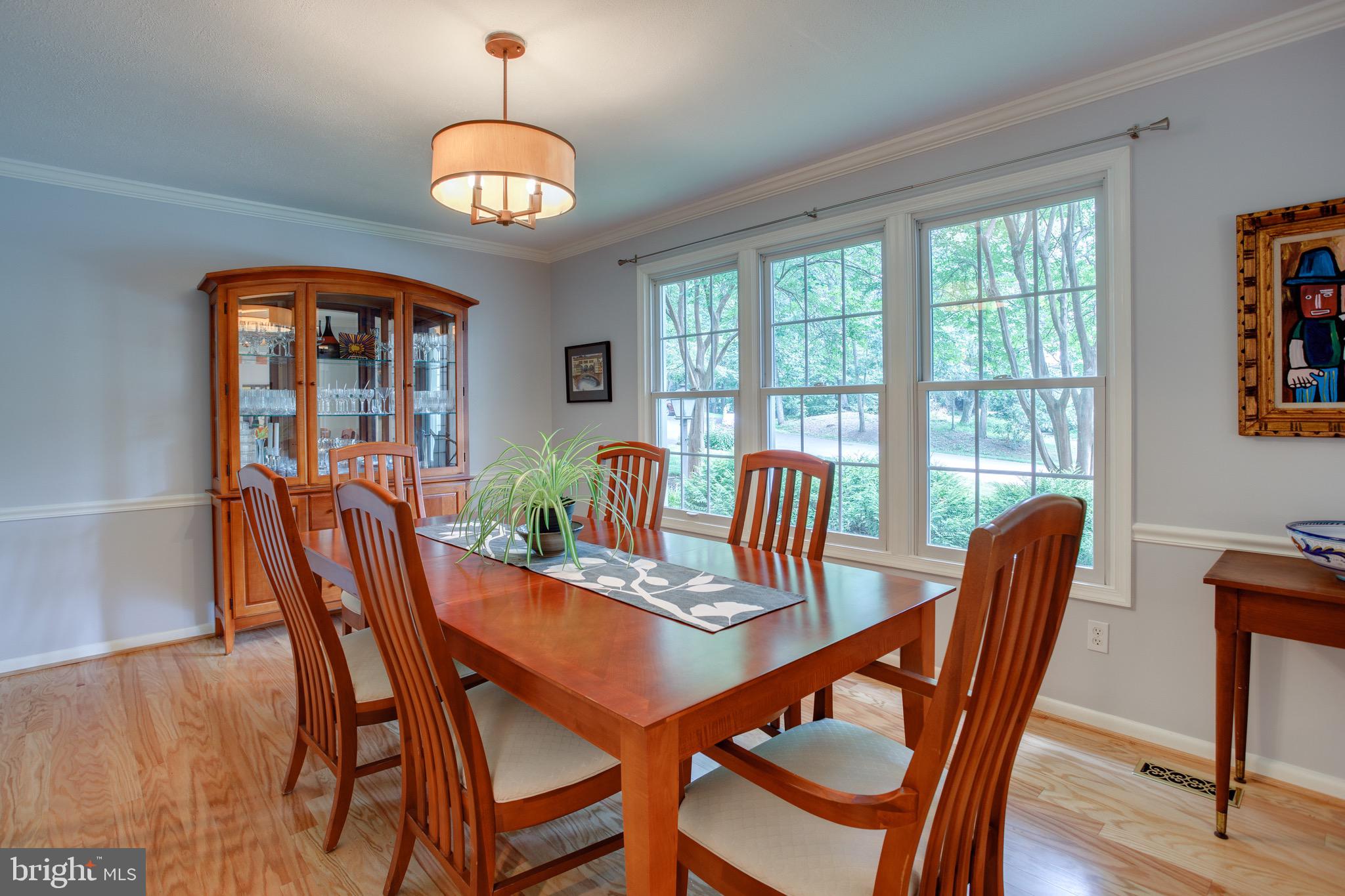 1960 Barton Hill Road Reston, VA 20191 - Photo 35 of 92 Dining Room Facing Front of Home and Trees