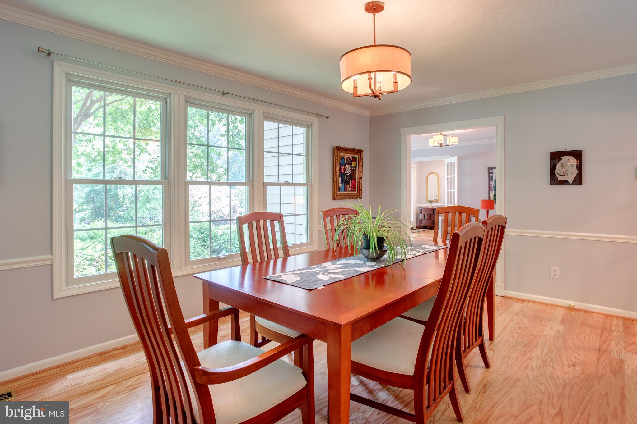 1960 Barton Hill Road Reston, VA 20191 - Photo 36 of 92 Dining Room Facing Front of Home and Trees