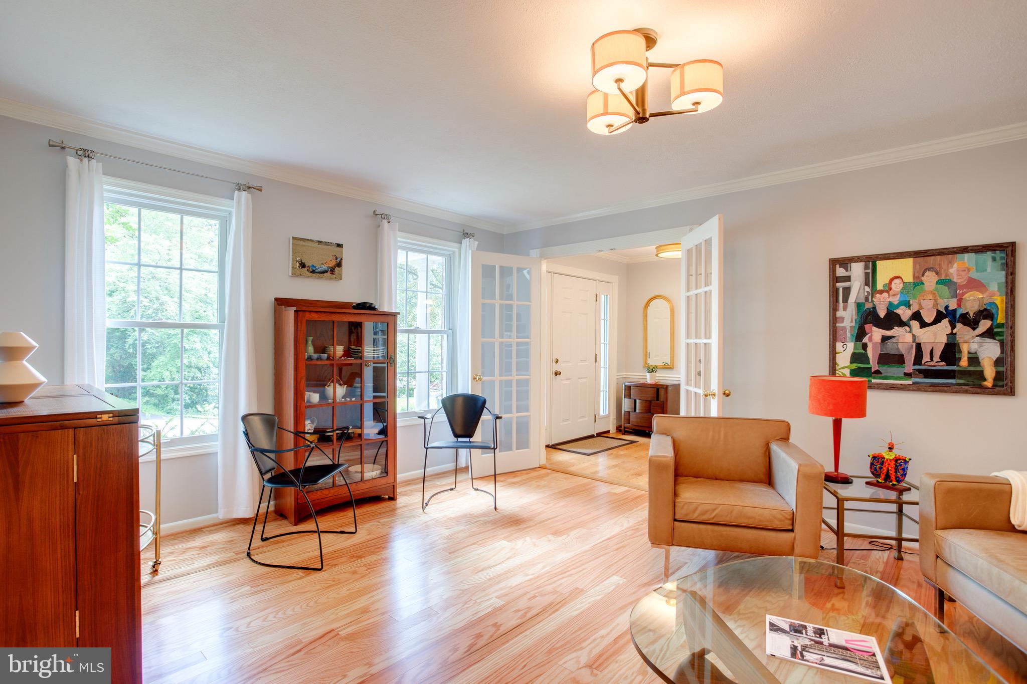 1960 Barton Hill Road Reston, VA 20191 - Photo 38 of 92 Family Room Front of Home, Refinished Wood Floors