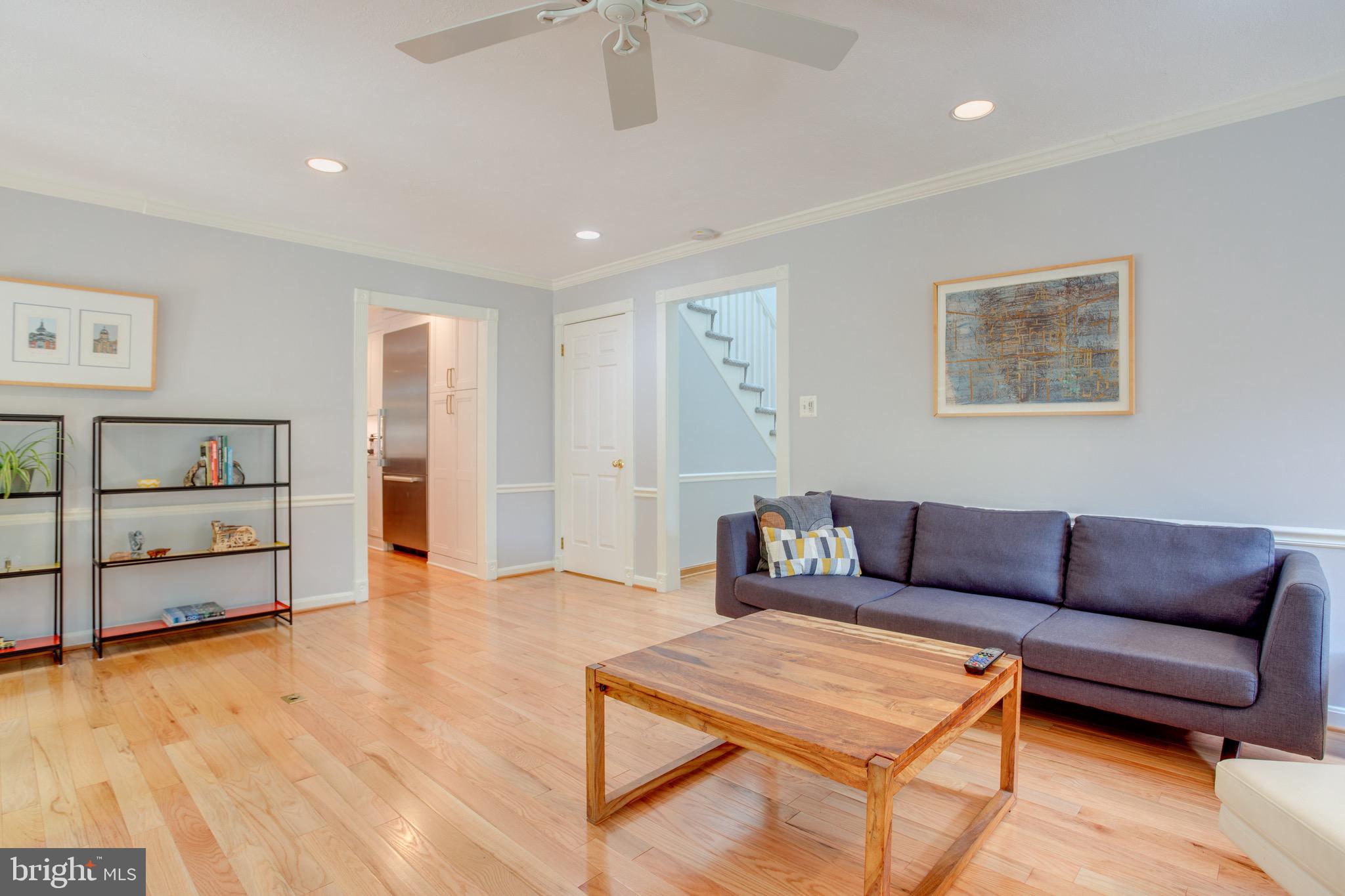 1960 Barton Hill Road Reston, VA 20191 - Photo 47 of 92 Living Room Facing 42 Ft Deck, Hardwood Floors