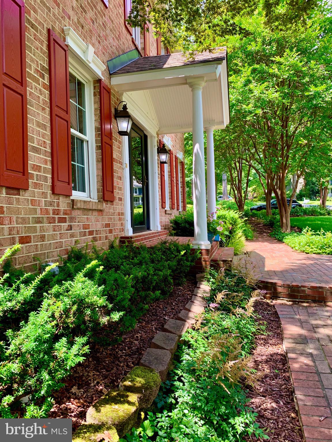 1960 Barton Hill Road Reston, VA 20191 - Photo 7 of 92 Beautiful Brick Walkways, Lush Landscape