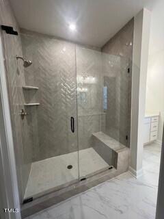 6104 Adecor Way Raleigh, NC 27617 - Photo 35 of 37 a bathroom with a shower