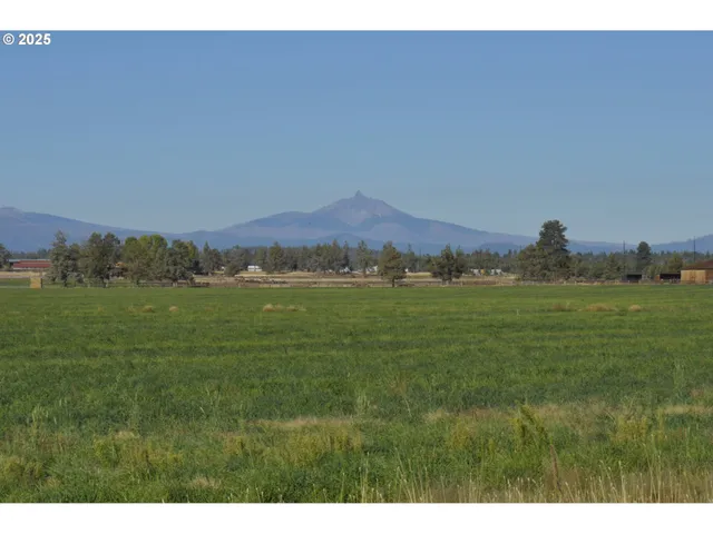 a view of a town with mountains in the background