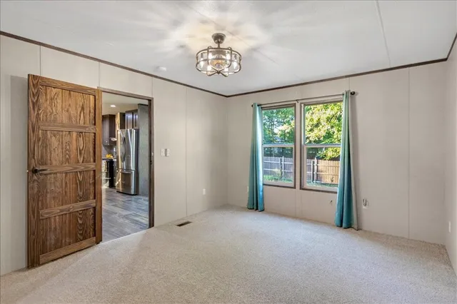 a view of an empty room