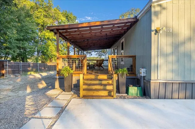 a view of porch with seating space